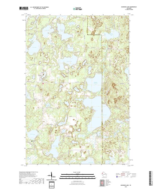 McKenzie Lake topographic map thumbnail
