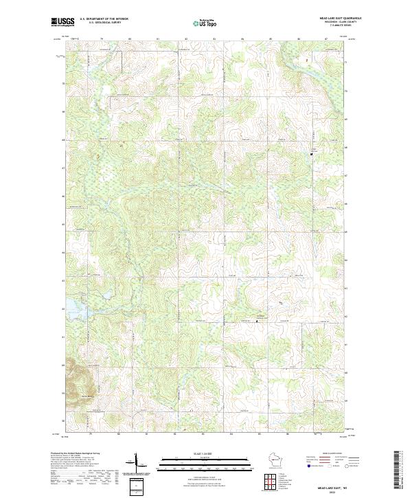 Mead Lake East topographic map thumbnail