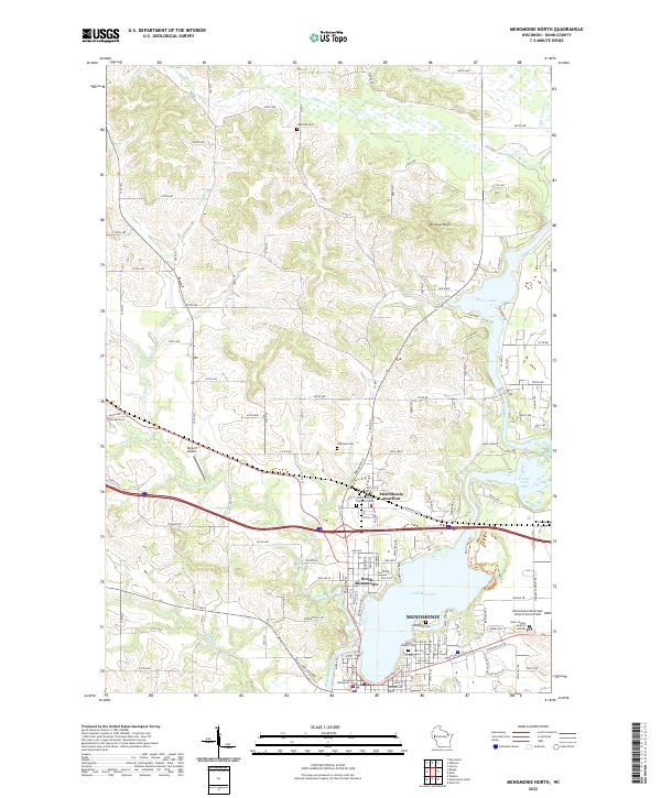 Menomonie North topographic map thumbnail