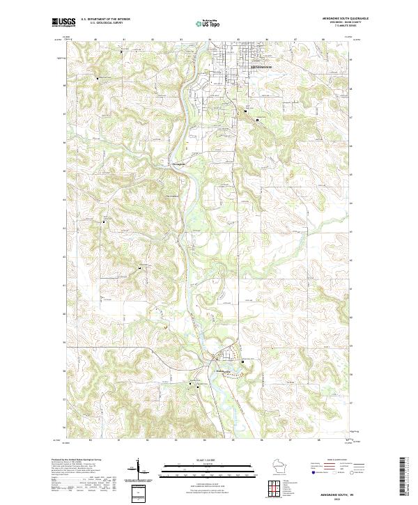 Menomonie South topographic map thumbnail