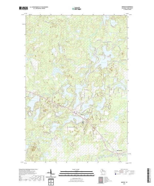 Mercer topographic map thumbnail