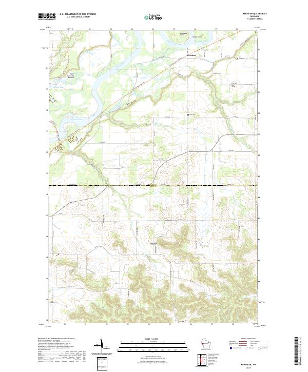 Meridean topographic map thumbnail