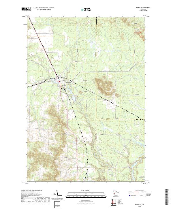 Merrillan topographic map thumbnail