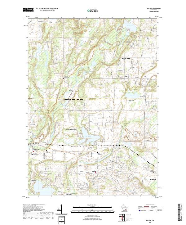Merton topographic map thumbnail