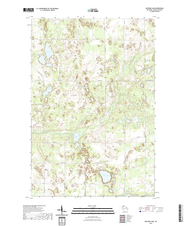 Metzger Lake topographic map thumbnail
