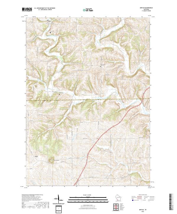 Mifflin topographic map thumbnail