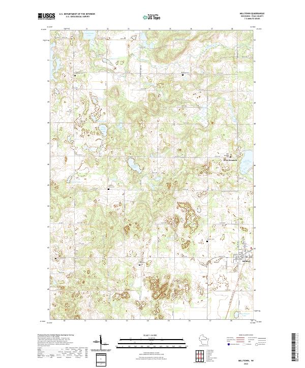 Milltown topographic map thumbnail