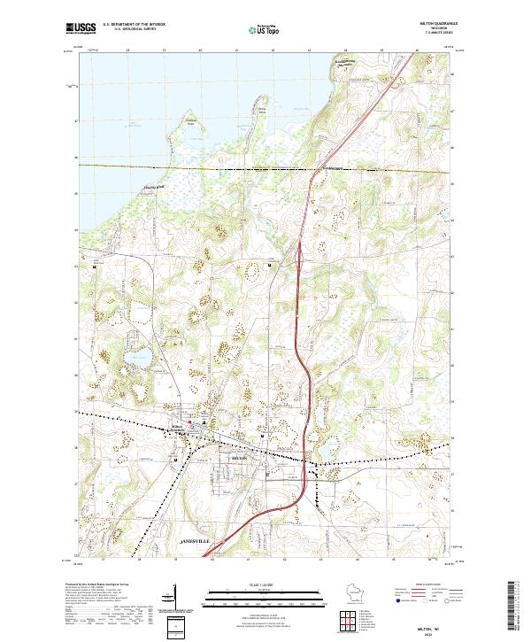 Milton topographic map thumbnail