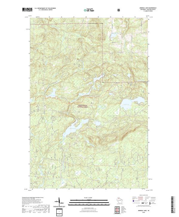 Mineral Lake topographic map thumbnail