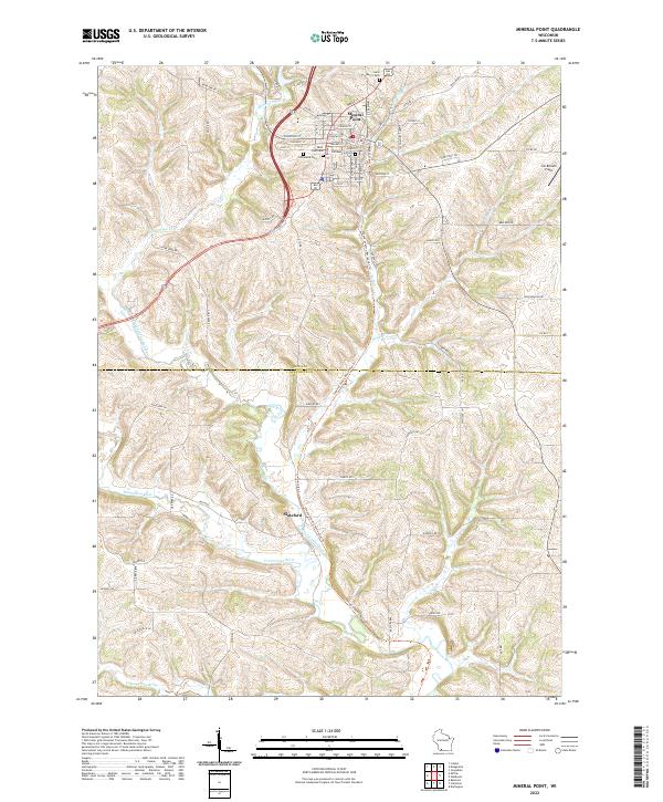 Mineral Point topographic map thumbnail