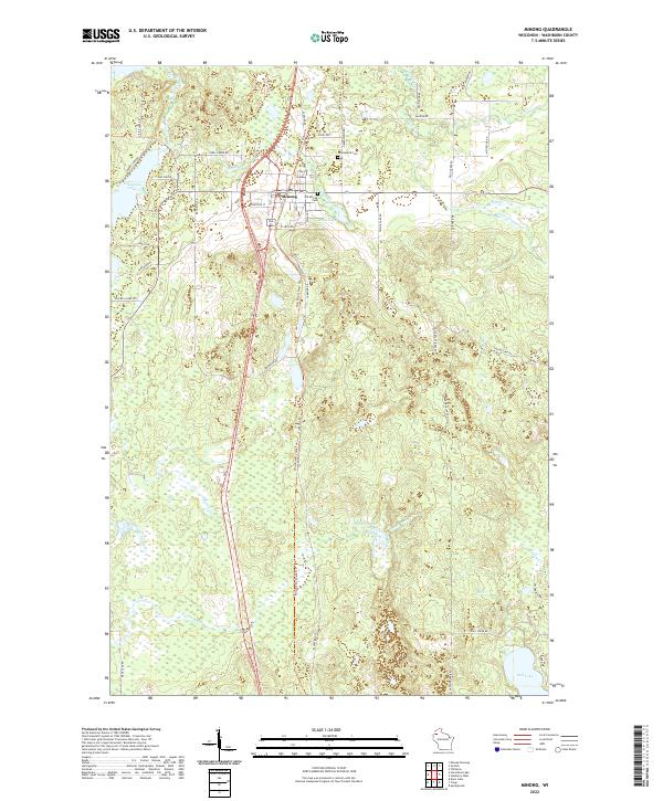 Minong topographic map thumbnail