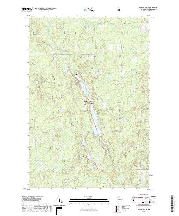 Mondeaux Dam topographic map thumbnail