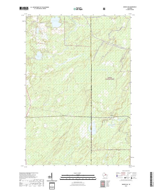 Monico NE topographic map thumbnail