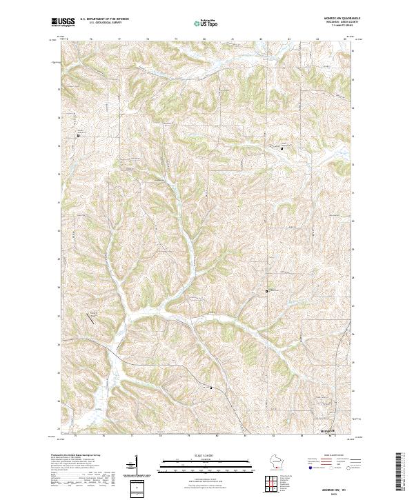 Monroe NW topographic map thumbnail