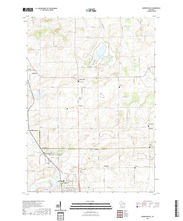Morrisonville topographic map thumbnail