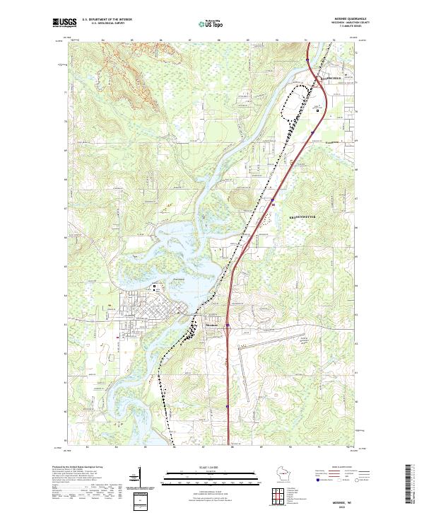 Mosinee topographic map thumbnail