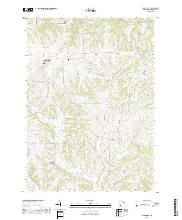 Mount Hope topographic map thumbnail