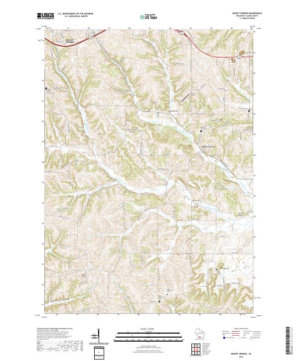 Mount Vernon topographic map thumbnail