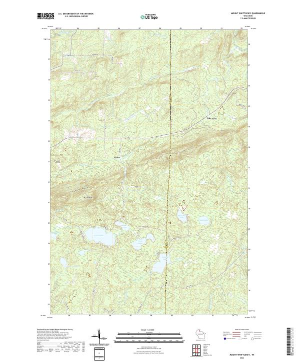 Mount Whittlesey topographic map thumbnail