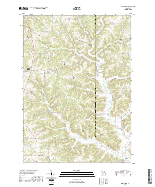 Mount Zion topographic map thumbnail