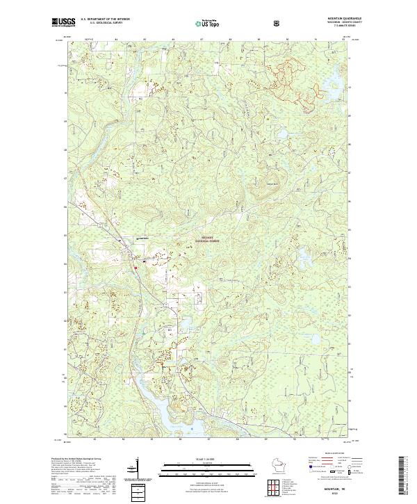 Mountain topographic map thumbnail