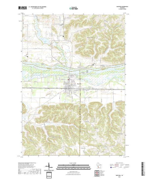 Muscoda topographic map thumbnail