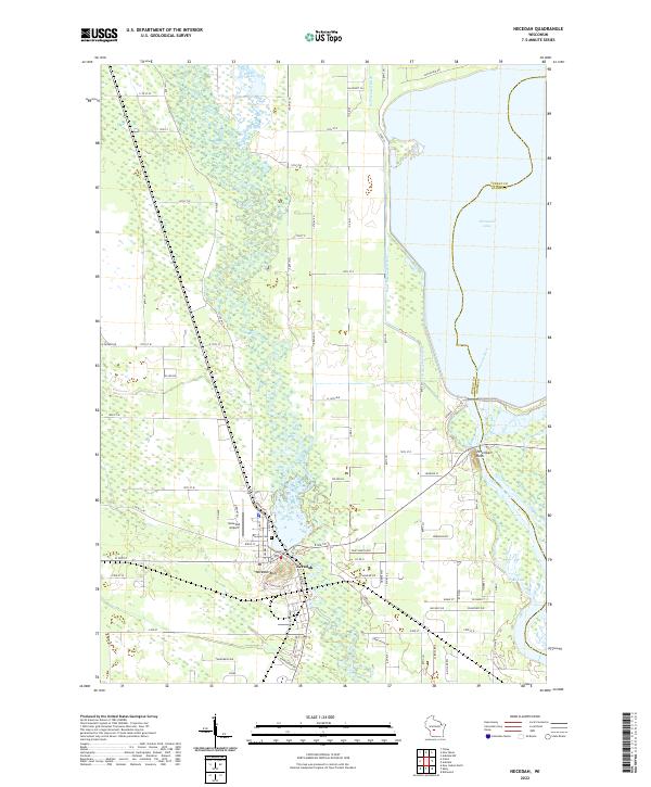 Necedah topographic map thumbnail