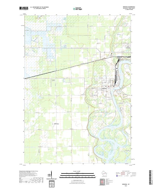 Nekoosa topographic map thumbnail
