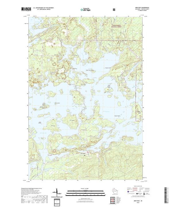 New Post topographic map thumbnail