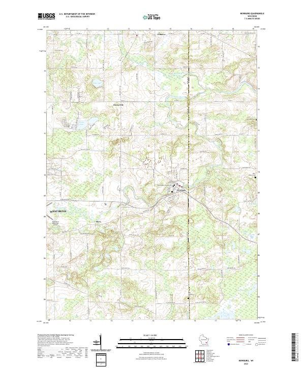 Newburg topographic map thumbnail