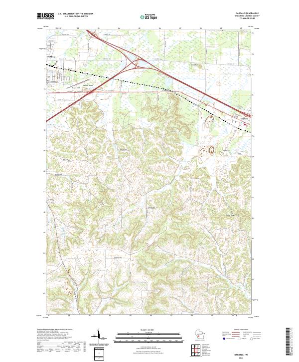 Oakdale topographic map thumbnail