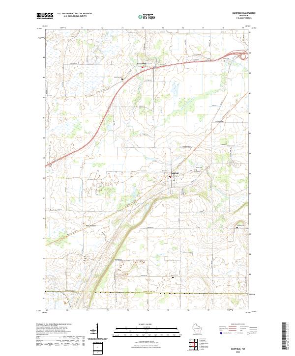 Oakfield topographic map thumbnail