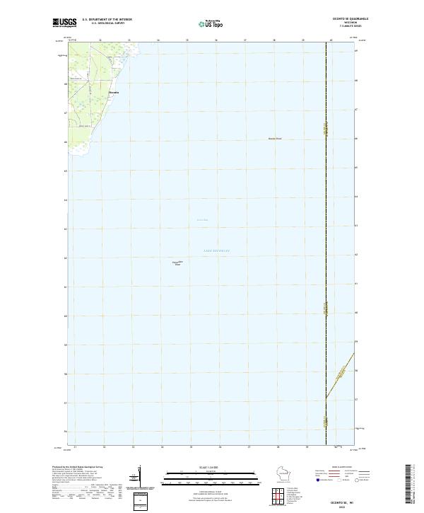 Oconto SE topographic map thumbnail