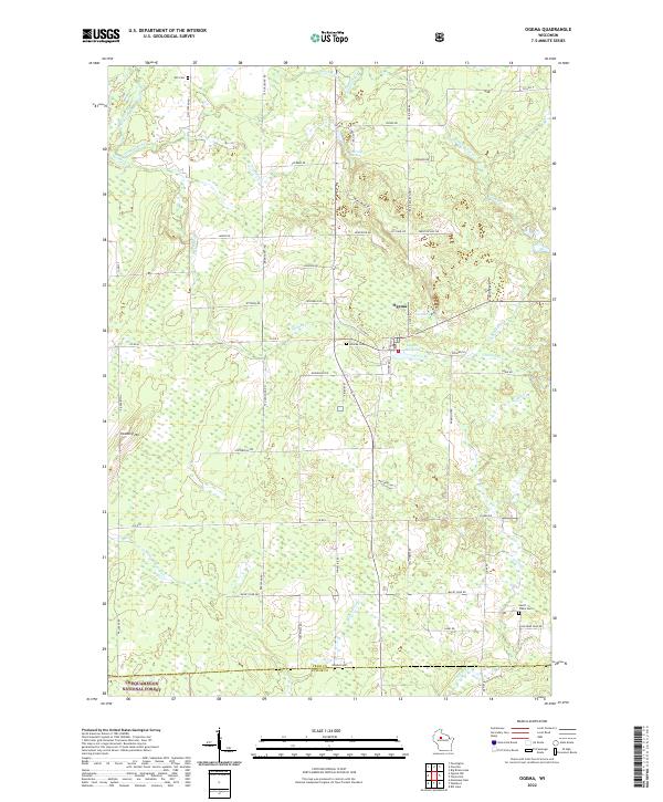 Ogema topographic map thumbnail