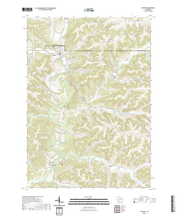 Ontario topographic map thumbnail