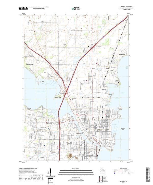Oshkosh topographic map thumbnail