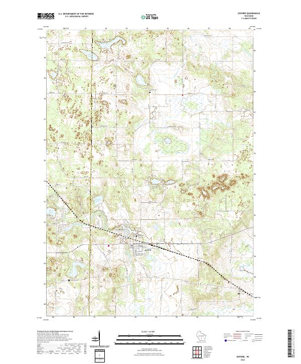 Oxford topographic map thumbnail