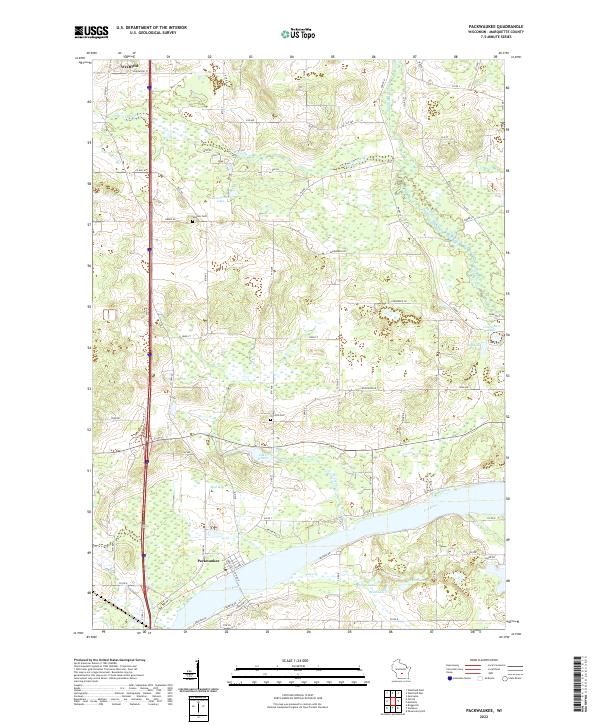Packwaukee topographic map thumbnail