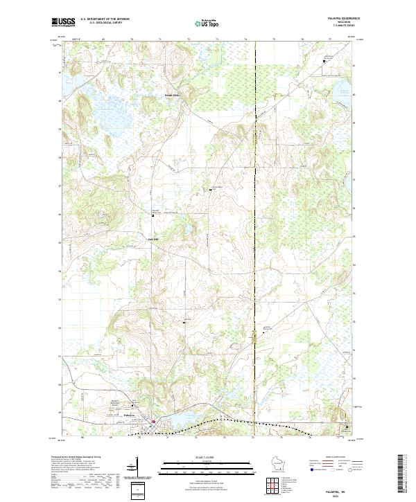 Palmyra topographic map thumbnail