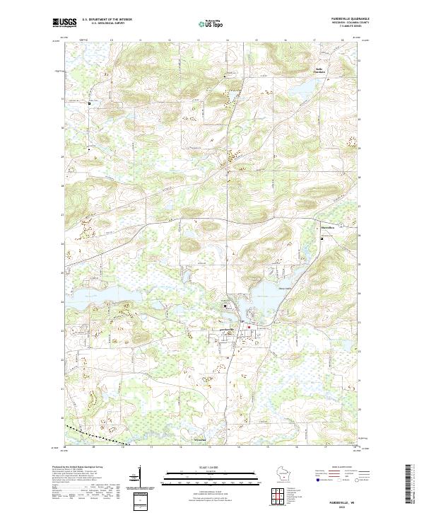 Pardeeville topographic map thumbnail