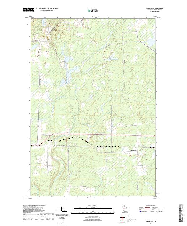 Pennington topographic map thumbnail
