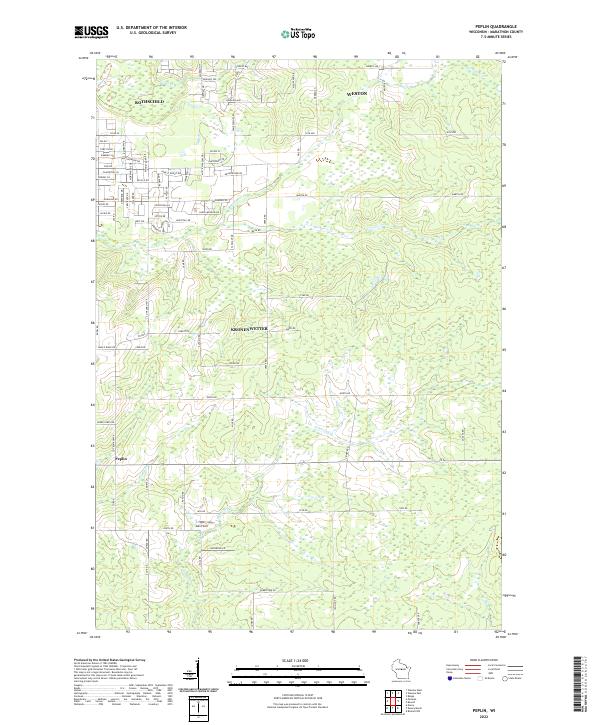 Peplin topographic map thumbnail