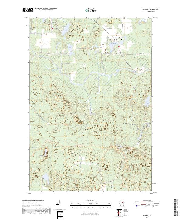 Pickerel topographic map thumbnail