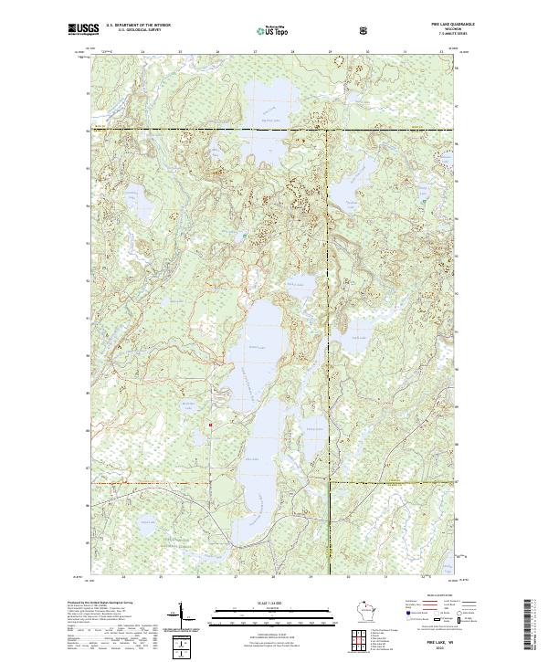 Pike Lake topographic map thumbnail
