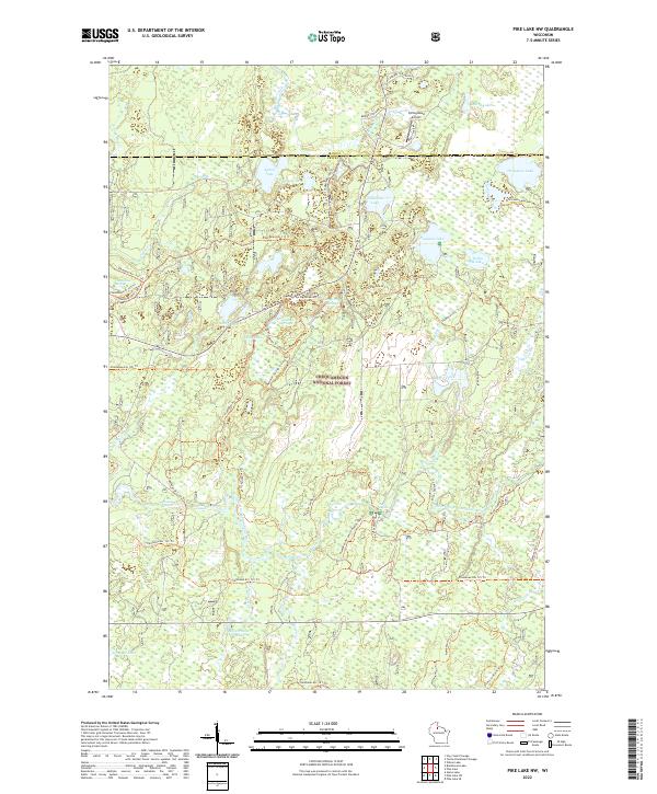 Pike Lake NW topographic map thumbnail