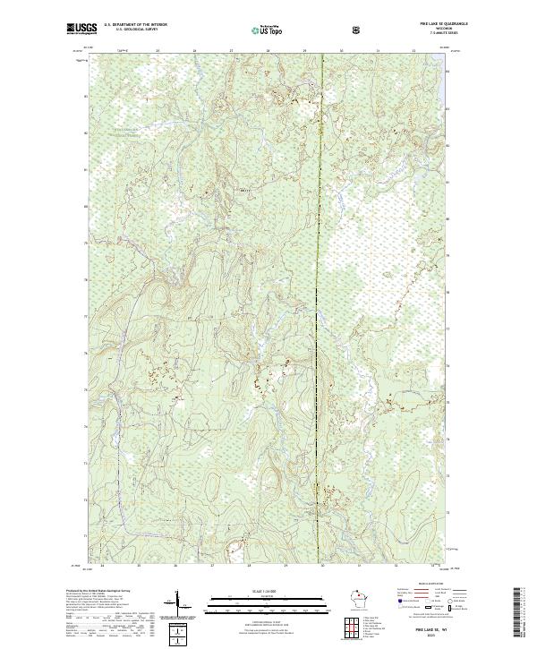 Pike Lake SE topographic map thumbnail