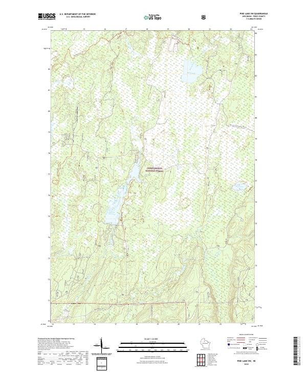 Pike Lake SW topographic map thumbnail