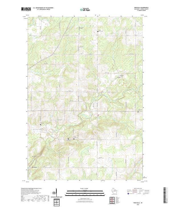 Pine Dells topographic map thumbnail