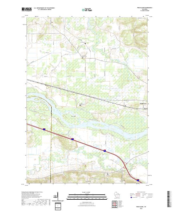 Pine Island topographic map thumbnail