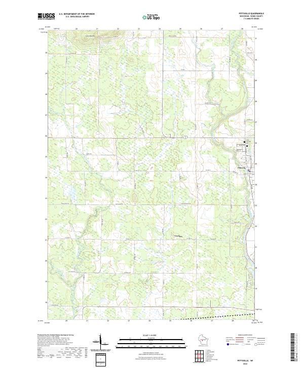 Pittsville topographic map thumbnail